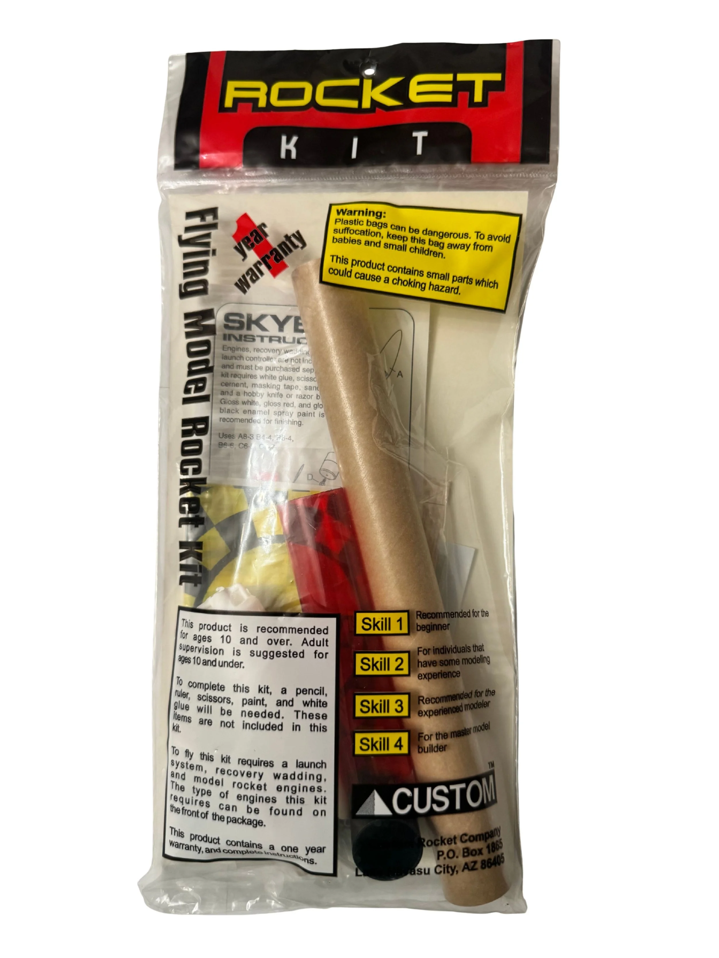 Buy Custom Rockets Sam-X Flying Model Rocket Kit — Launch Lab Rocketry